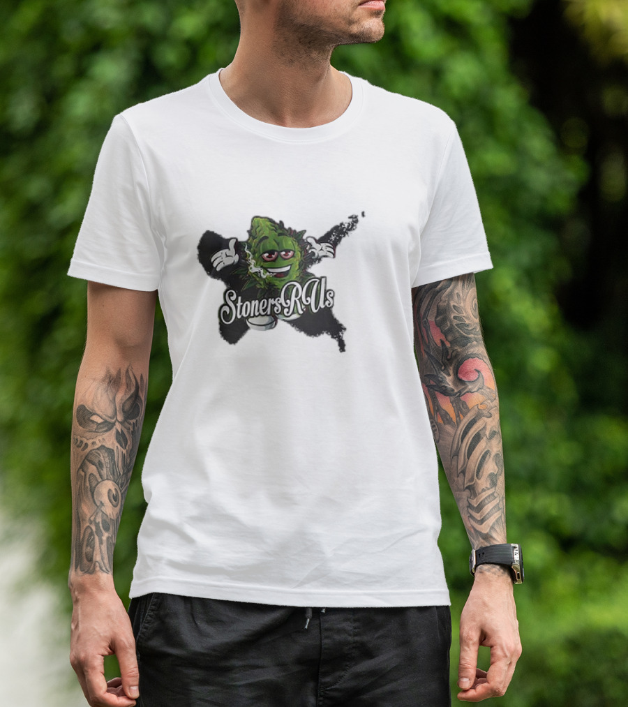 Stoners R Us Smoke Weed Leaf Character T-Shirt