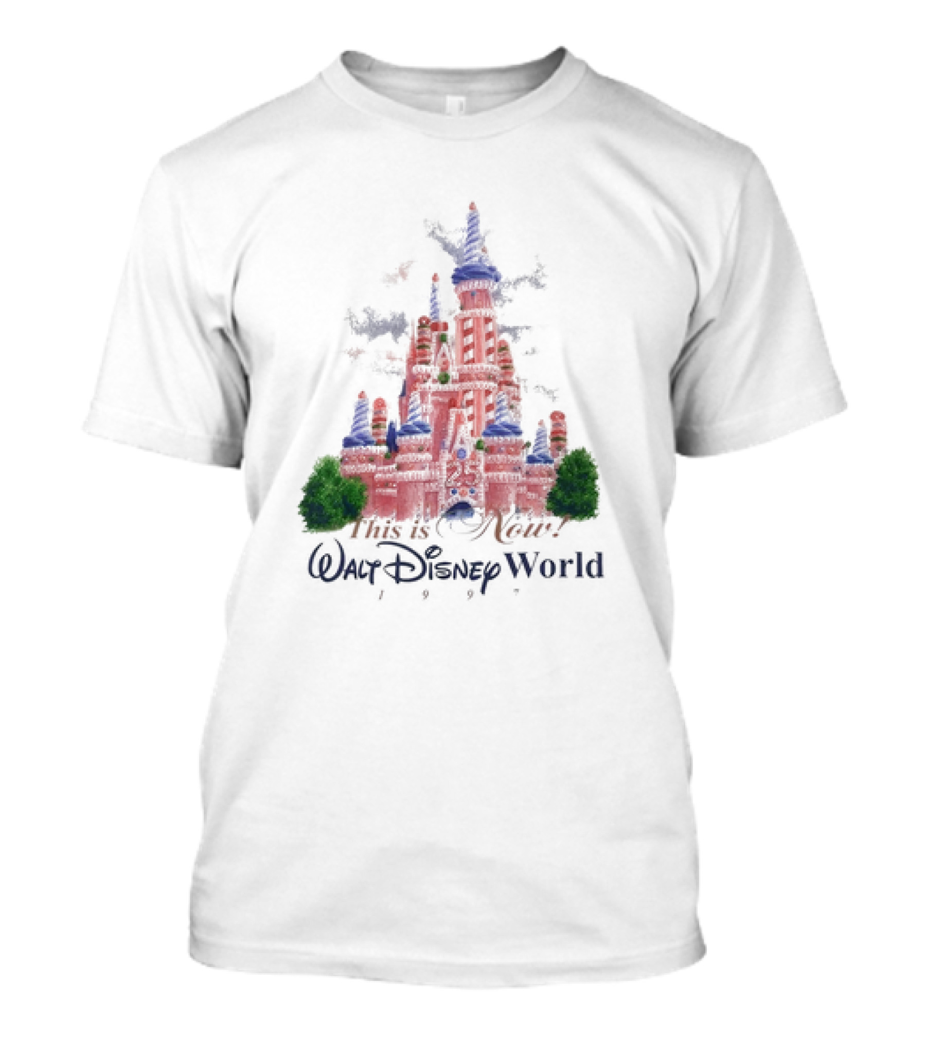 This Is Your Walt Disney World 25th Anniversary 1997 Pink Castle T-Shirt