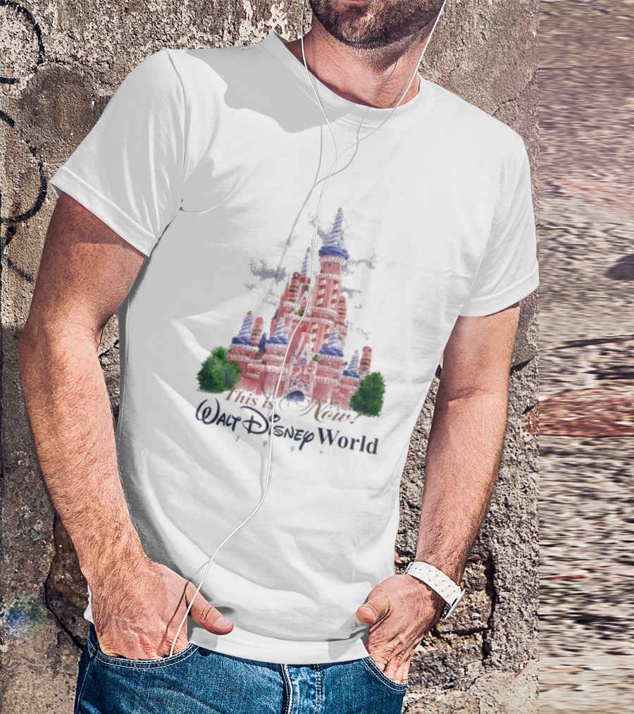This Is Your Walt Disney World 25th Anniversary 1997 Pink Castle T-Shirt