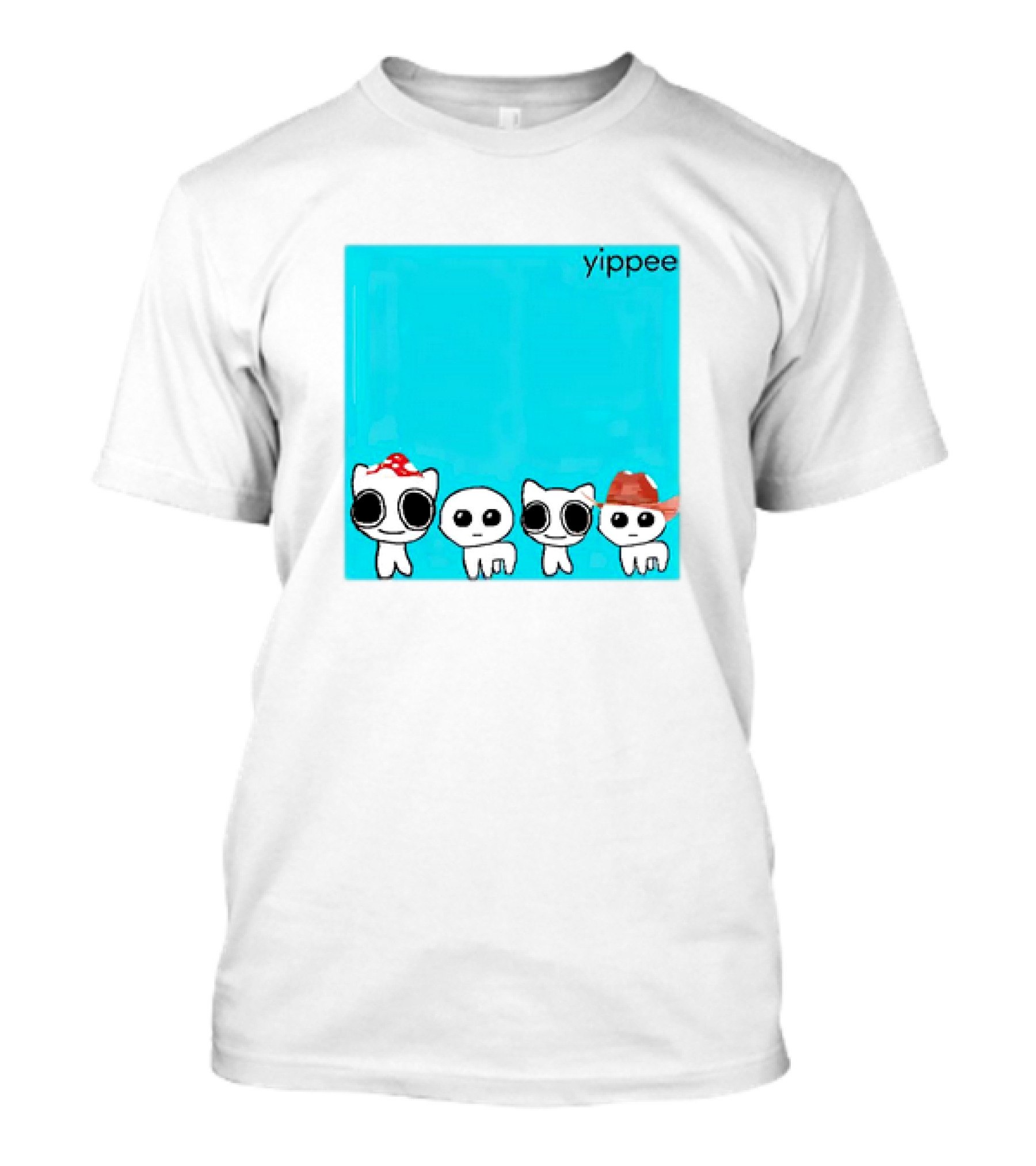 Yippee X Weezer Cringey Characters With Hats T-Shirt