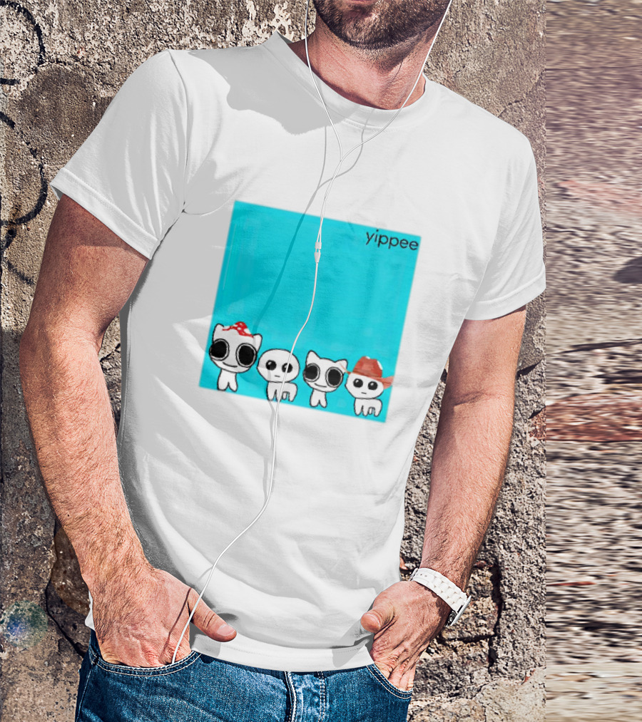 Yippee X Weezer Cringey Characters With Hats T-Shirt