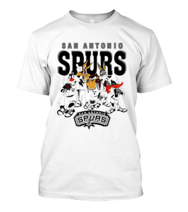 San Antonio Spurs Looney Tunes NBA Basketball Characters T-Shirt