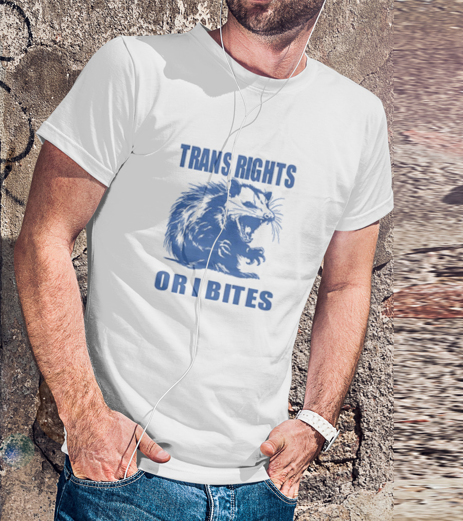 TRANS RIGHTS OR I BITES OPPOSUM RETRO T-Shirt