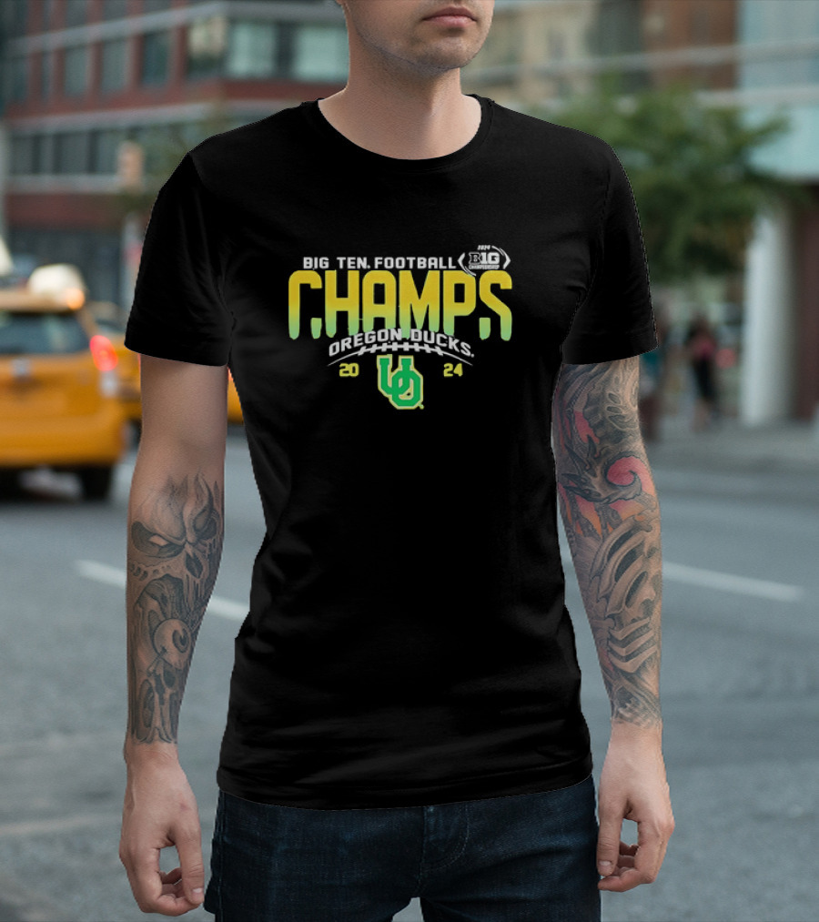 Big Ten Football Champs Oregon Ducks 2024 Championship T-Shirt
