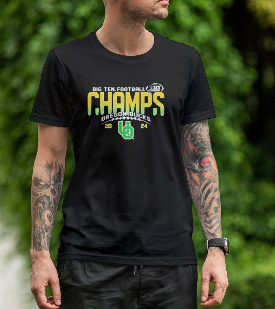 Big Ten Football Champs Oregon Ducks 2024 Championship T-Shirt