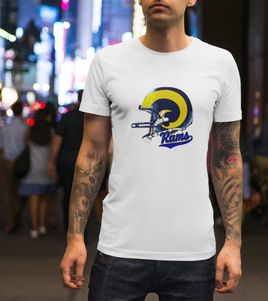 Los Angeles Rams Helmet Rams Football T-Shirt