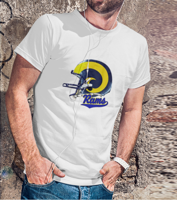 Los Angeles Rams Helmet Rams Football T-Shirt