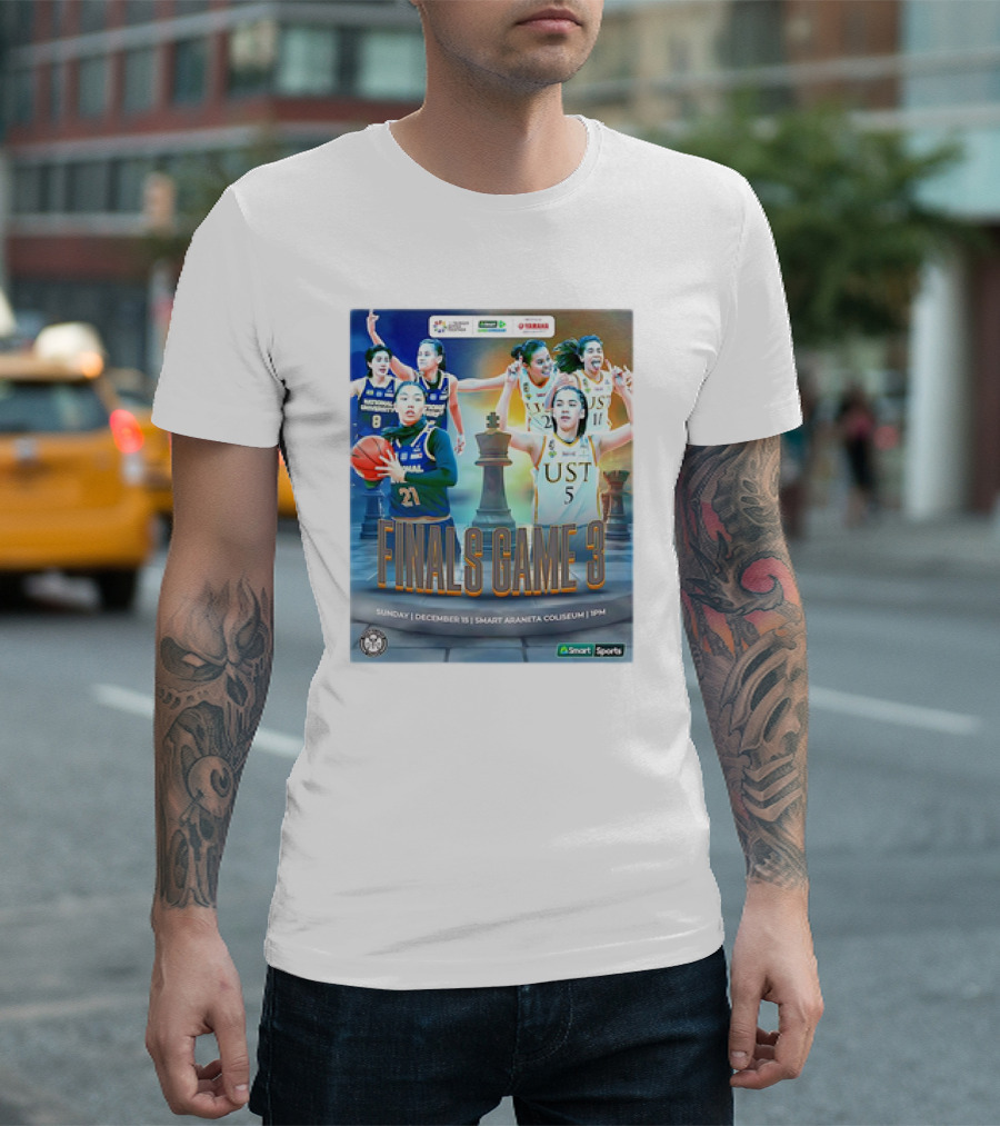 NU Lady Bulldogs Vs UST Growling Tigers Finals Game 3 December 18 Smart Araneta Coliseum 4PM T-Shirt