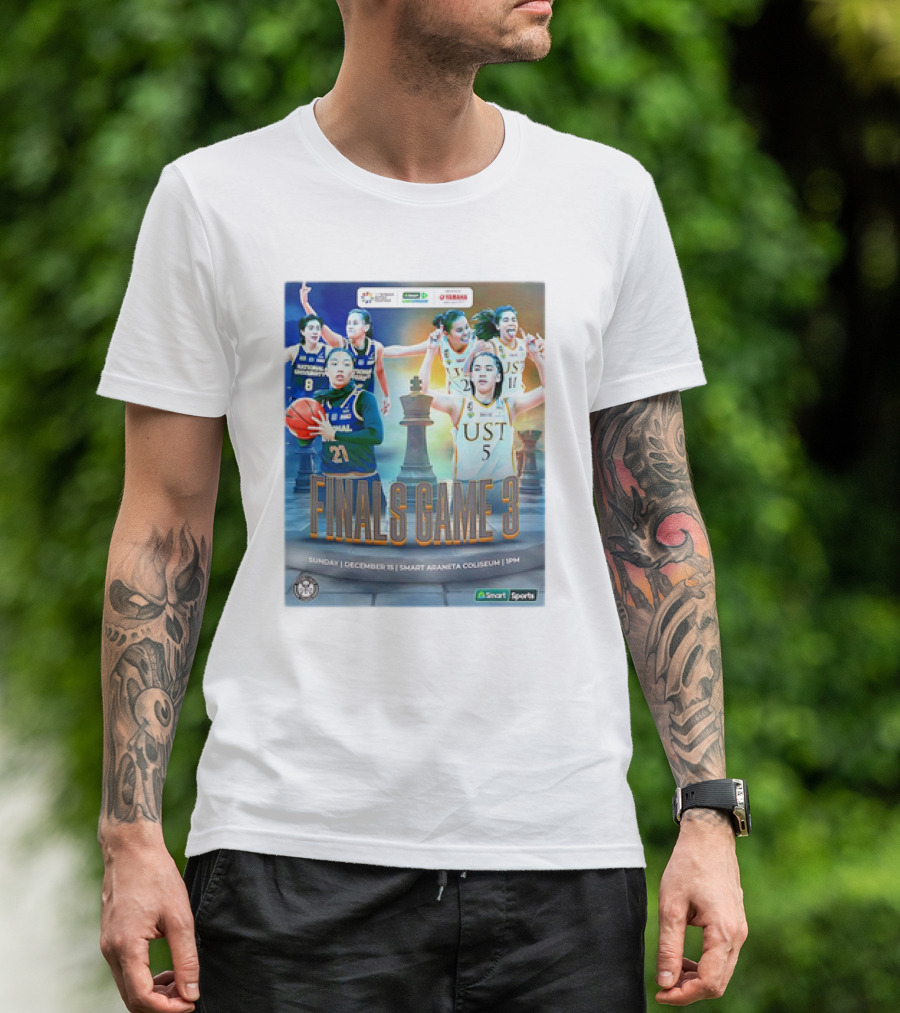 NU Lady Bulldogs Vs UST Growling Tigers Finals Game 3 December 18 Smart Araneta Coliseum 4PM T-Shirt