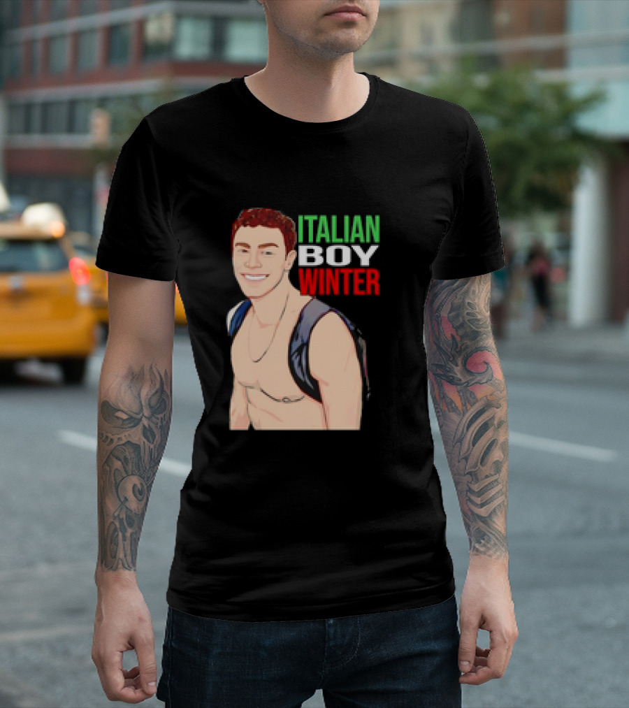 Luigi Mangione Italian Boy Winter Backpack Smiling T-Shirt
