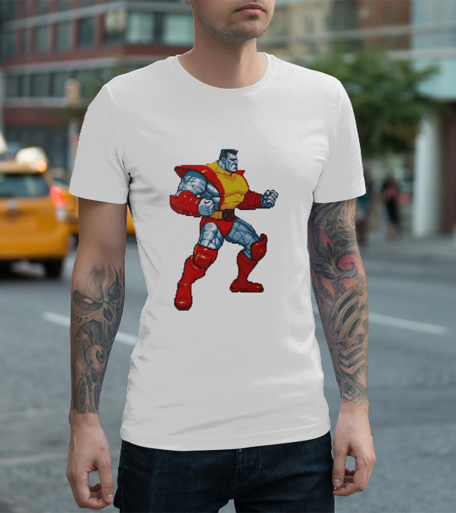 Colossus from X-Men Children of the Atom Pixel T-Shirt