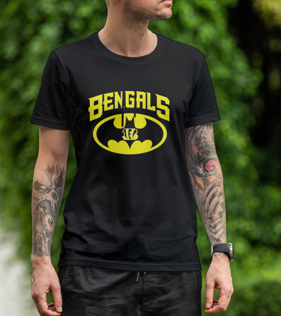 Bengals Batman Logo Cincinnati Bengals NFL Team T-Shirt