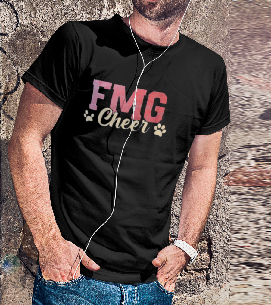 FMG Cheer With Paw Prints T-Shirt