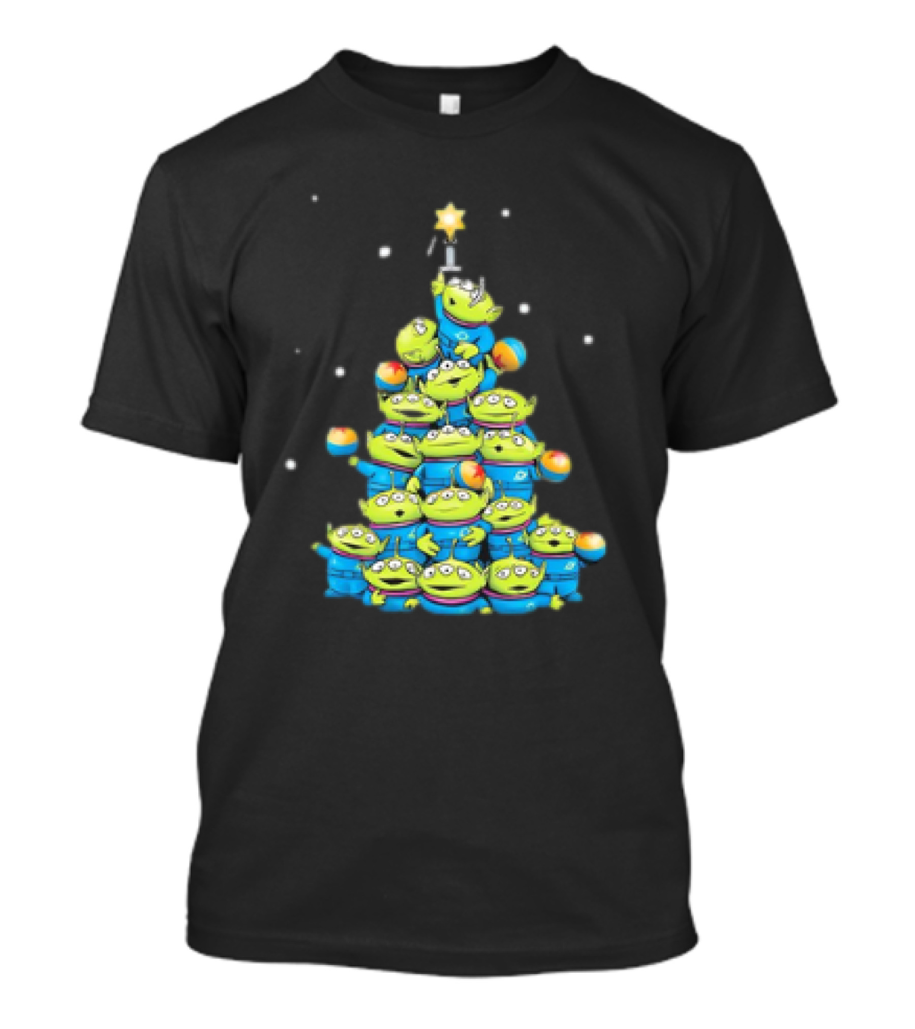 Toy Story Aliens Building Christmas Tree Tower T-Shirt