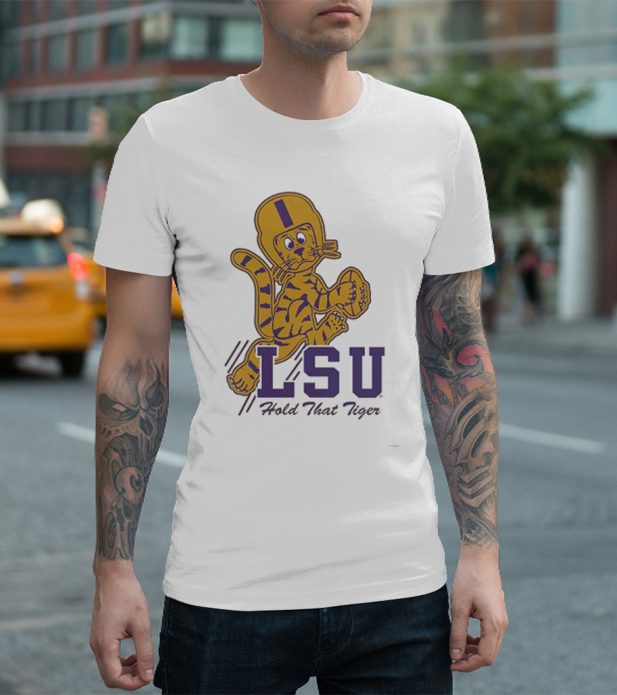 LSU Hold That Tiger Football Mascot T-Shirt