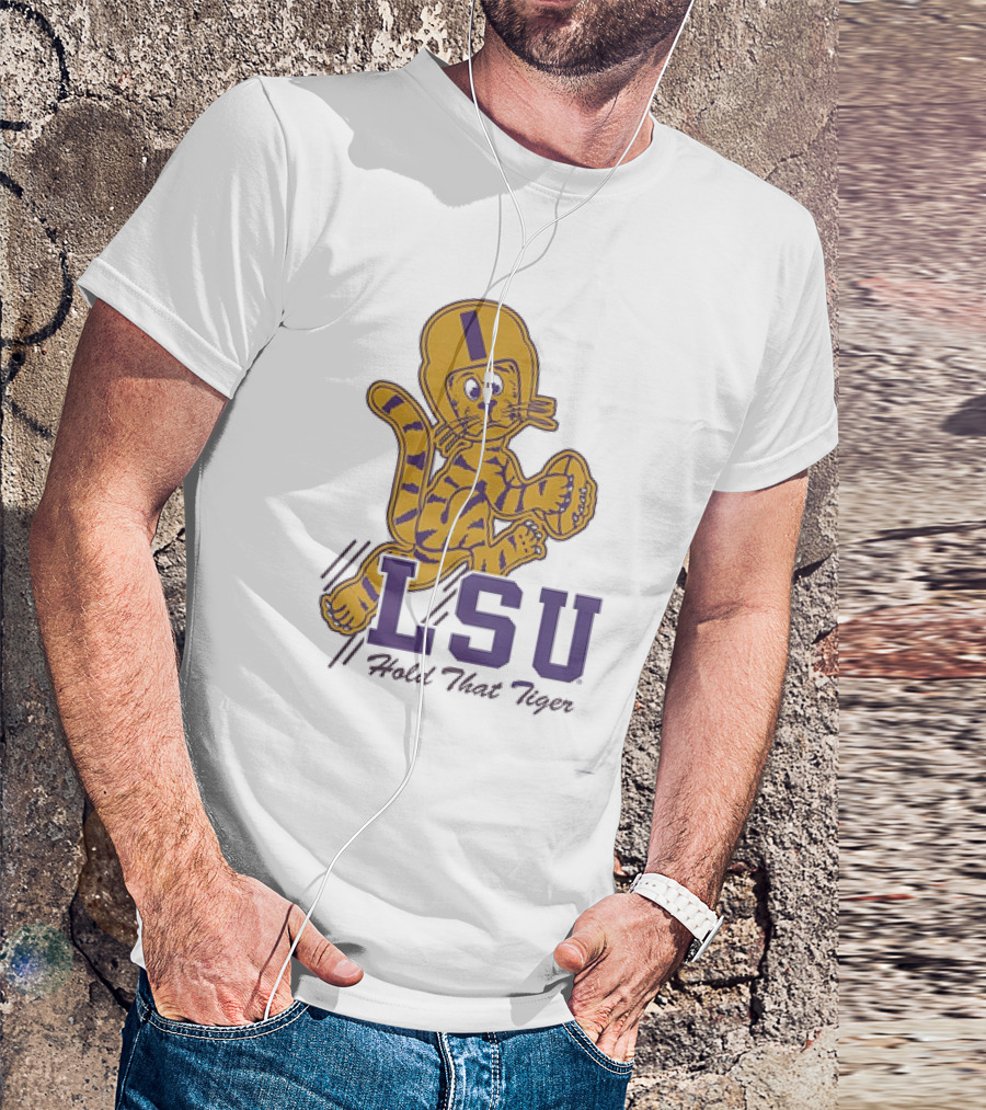 LSU Hold That Tiger Football Mascot T-Shirt