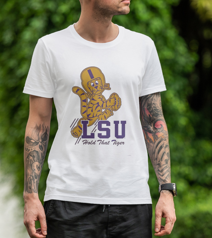 LSU Hold That Tiger Football Mascot T-Shirt