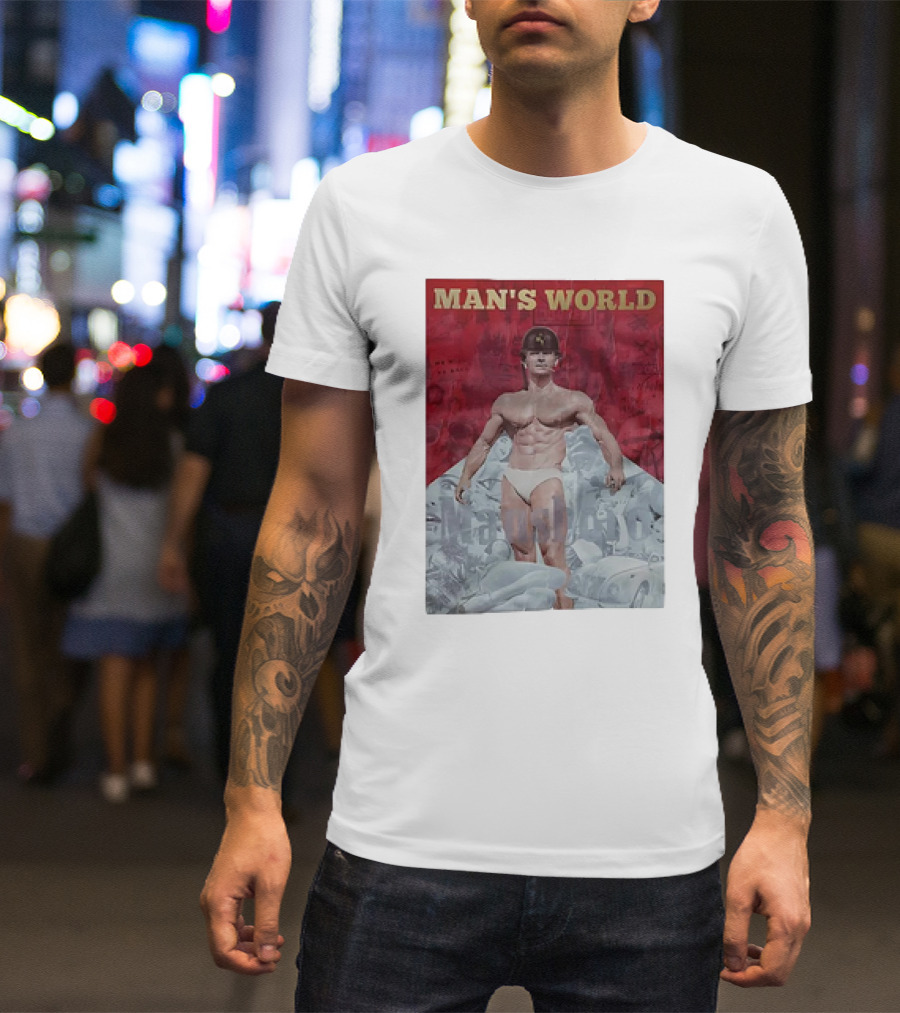 Man's World Vintage Bodybuilder Military T-Shirt