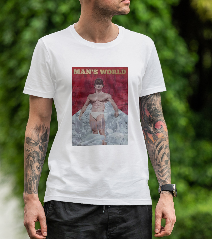 Man's World Vintage Bodybuilder Military T-Shirt