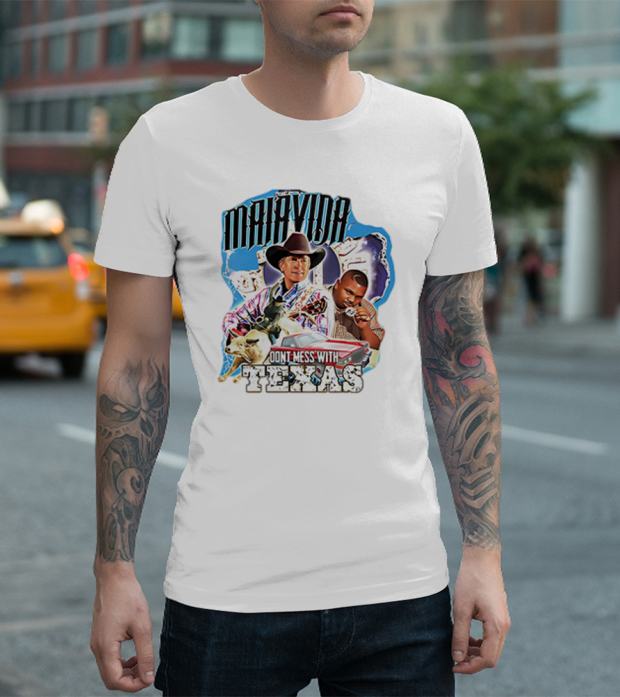 Malavida Don’t Mess With Texas Cowboy And Car T-Shirt