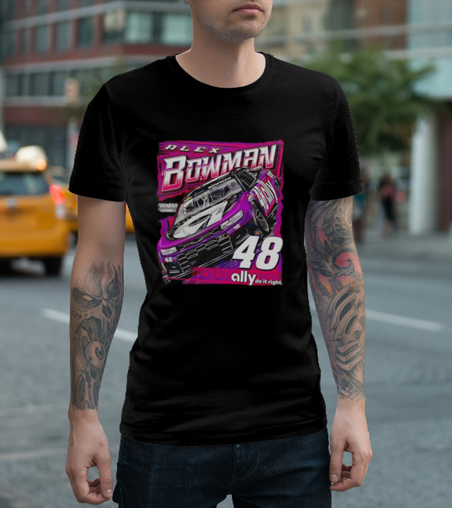 Alex Bowman 48 Chevrolet ZL1 Hendrick Motorsports Ally Racing T-Shirt