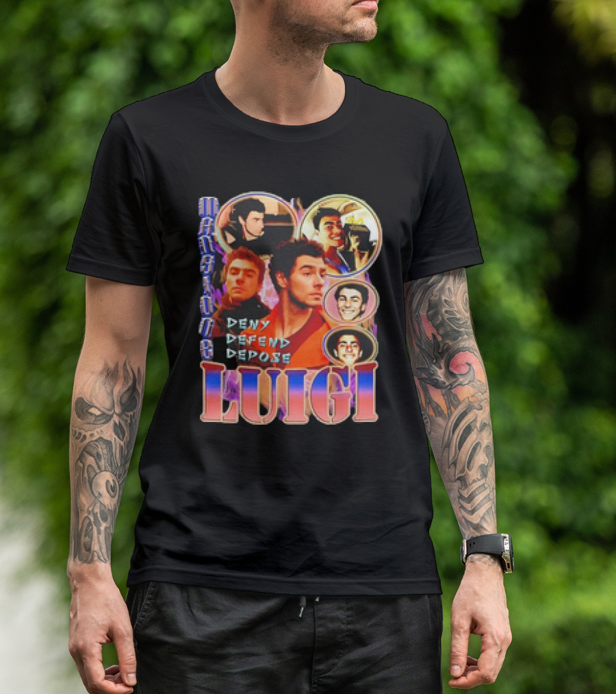 Mansion Party Luigi Deny Defend Depose T-Shirt