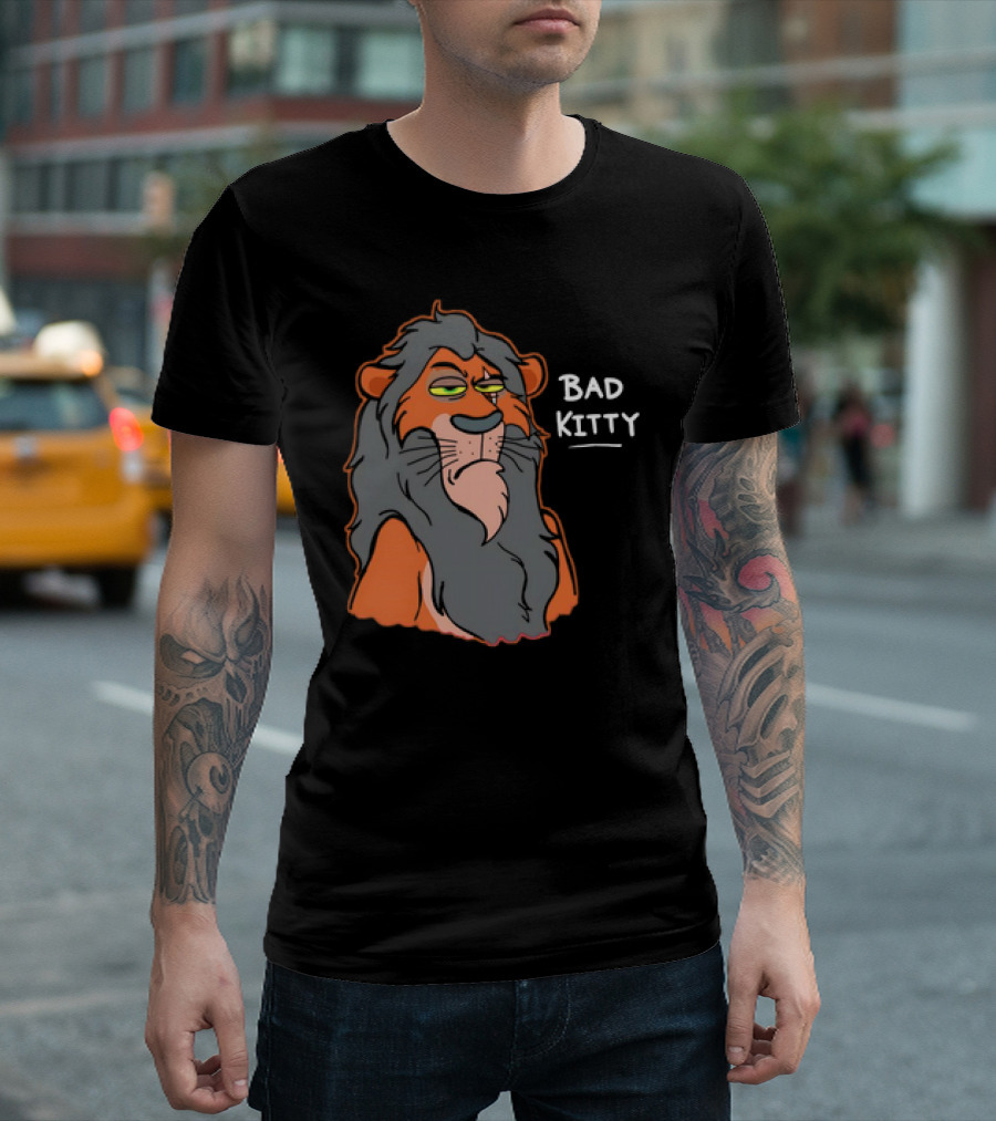Scar Bad Kitty Lion Expression T-Shirt