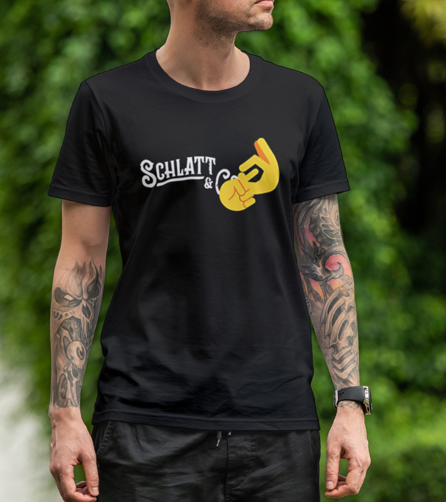 Schlatt And CO Hand Emoji Gesture T-Shirt