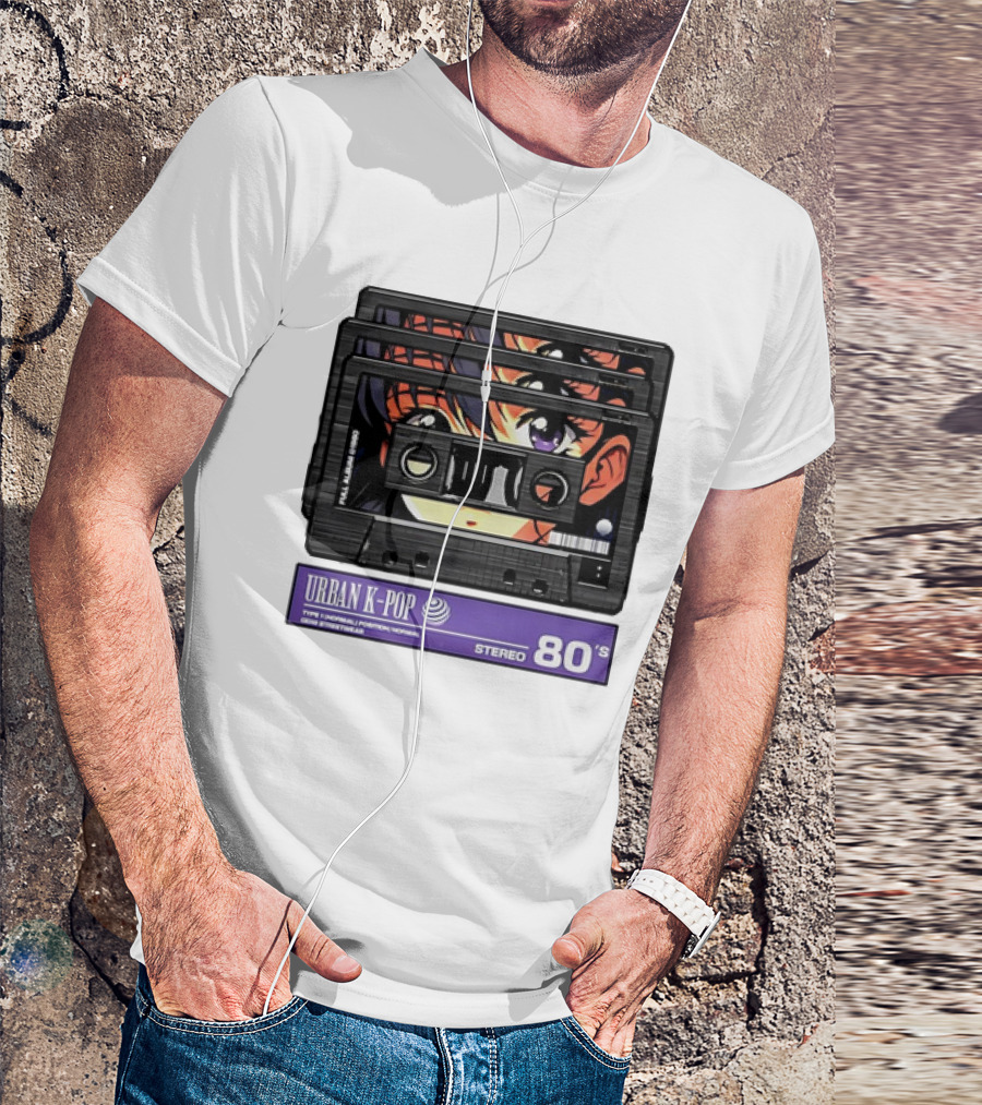 Cassette Tape Urban K-Pop Stereo 80’s Anime T-Shirt