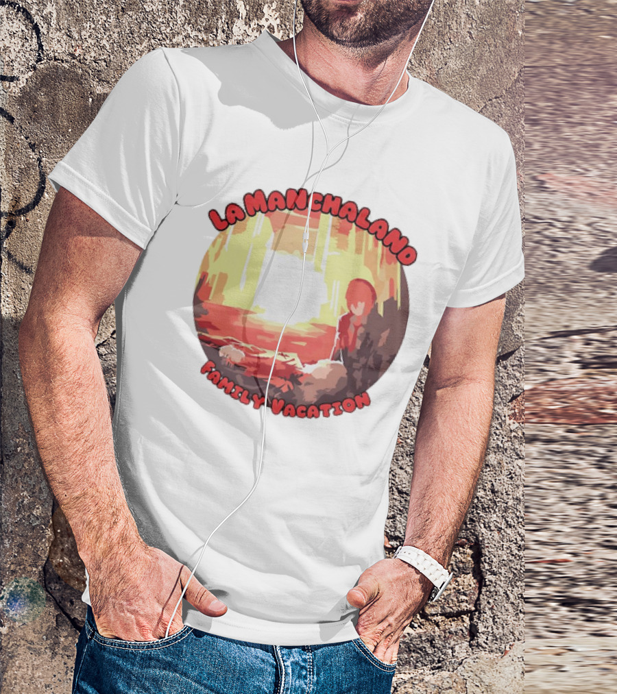 La Manchaland Family Vacation Sci-Fi Adventure Scene T-Shirt