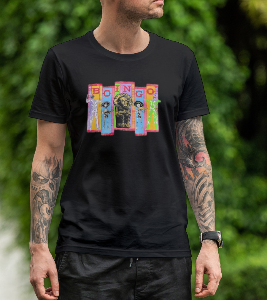Oingo Boingo 1994 Vintage Skeletons Lion T-Shirt
