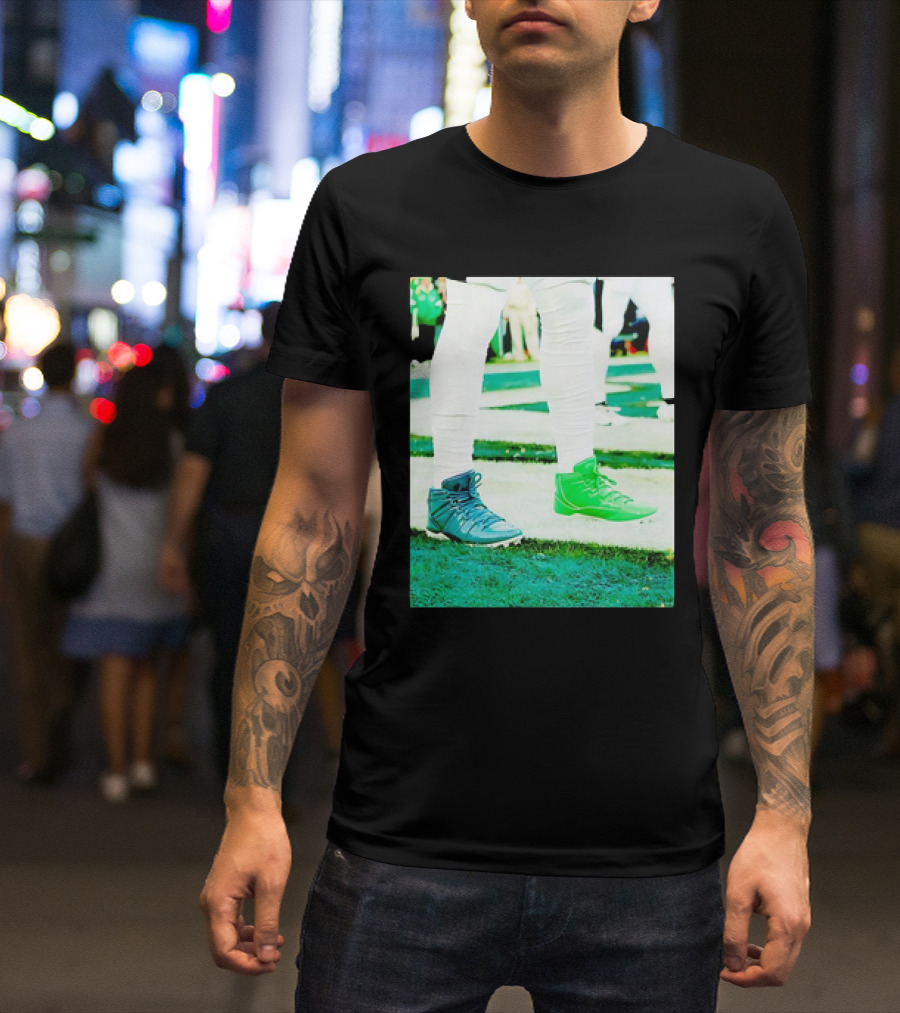 Jalen Two Shoes Colorful Football Footwear Return T-Shirt