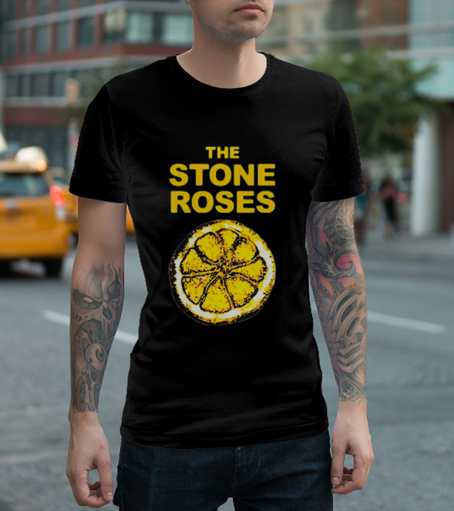 THE STONE ROSES Lemon Iconic Yellow T-Shirt