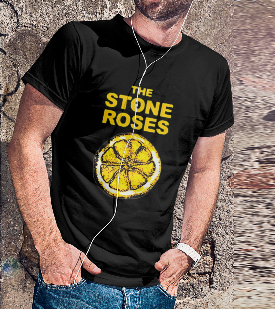 THE STONE ROSES Lemon Iconic Yellow T-Shirt