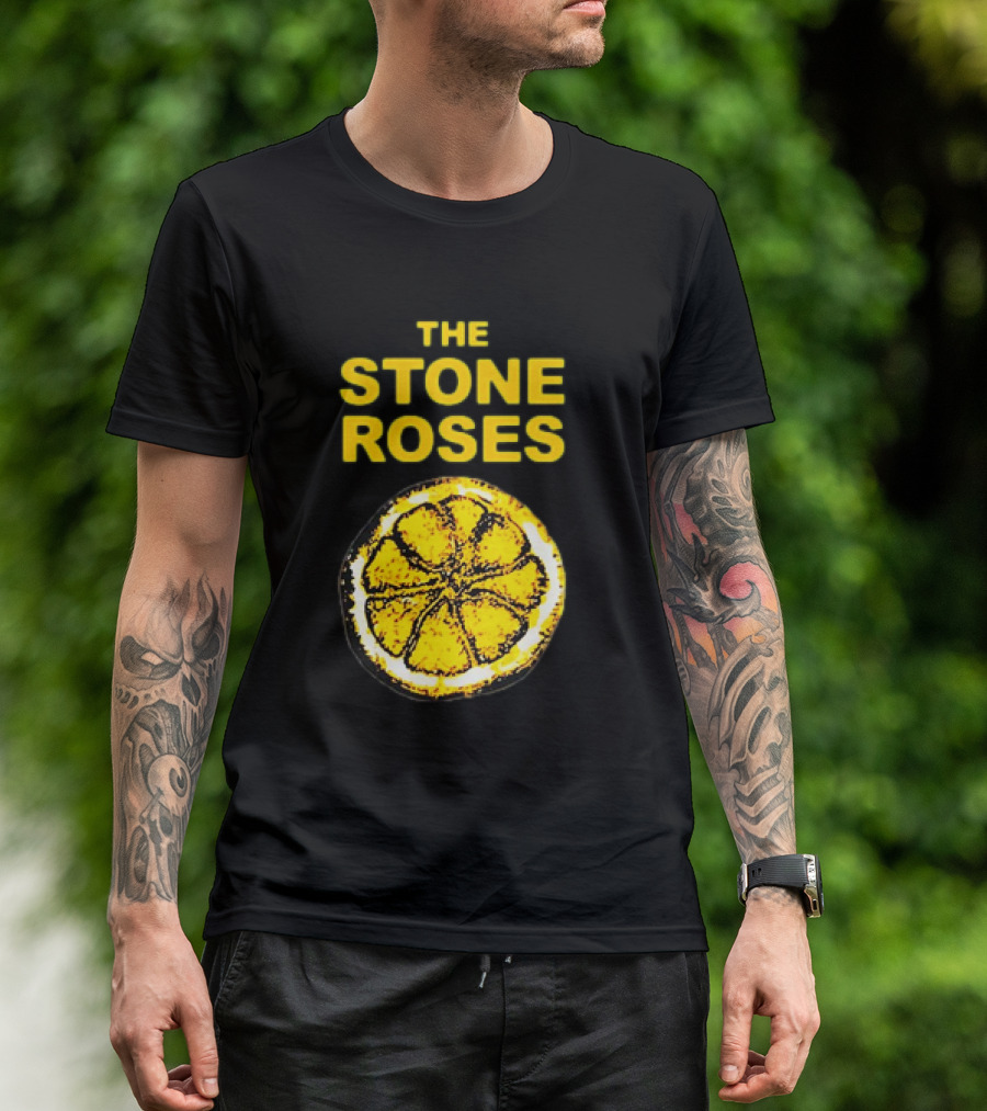 THE STONE ROSES Lemon Iconic Yellow T-Shirt