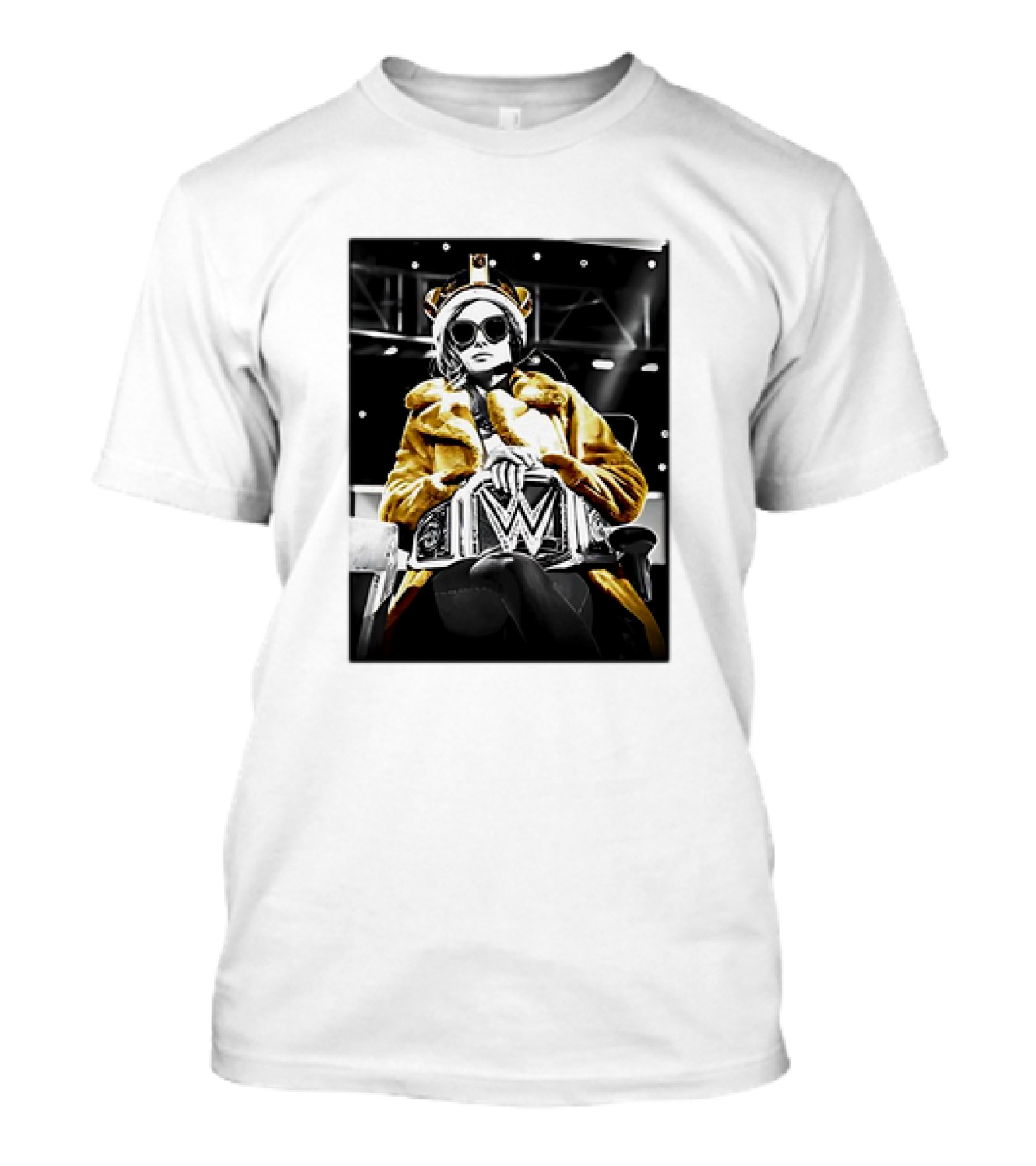 Low Key Lynch WWE Champion With Crown And Sunglasses T-Shirt