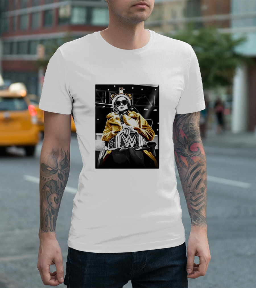 Low Key Lynch WWE Champion With Crown And Sunglasses T-Shirt