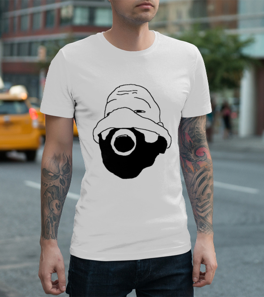 Ye Kanye West Nitrous Mask Drawing T-Shirt