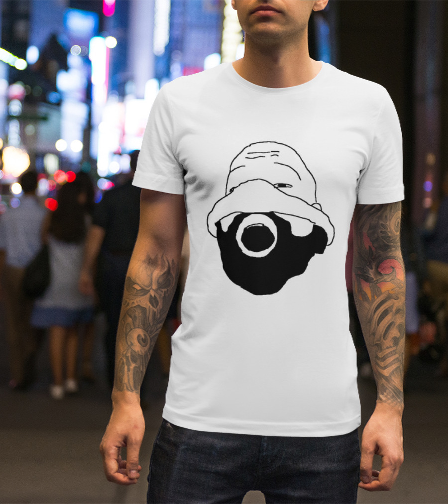 Ye Kanye West Nitrous Mask Drawing T-Shirt