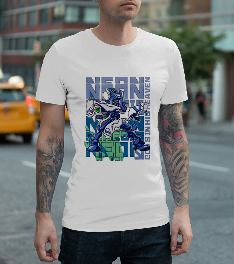 Neon Genesis Evangelion Eva-00 God's in His Heaven T-Shirt