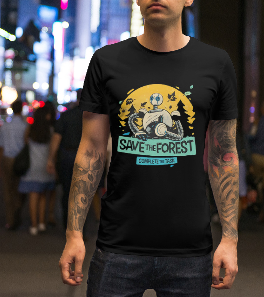 Save The Forest Complete The Task Roz The Wild Robots T-Shirt