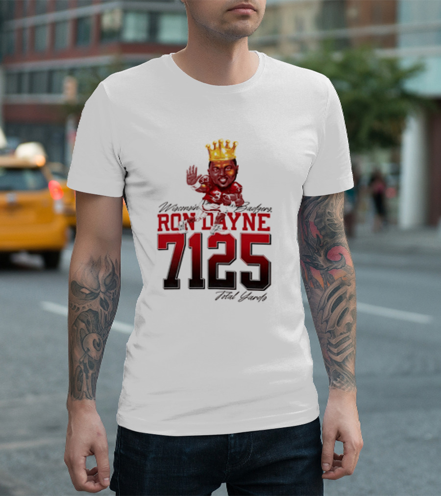 Ron Dayne 7125 Total Yards Wisconsin Badgers T-Shirt