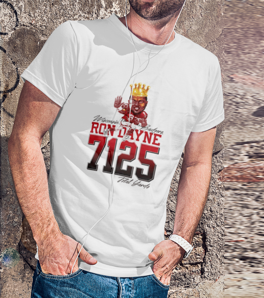 Ron Dayne 7125 Total Yards Wisconsin Badgers T-Shirt