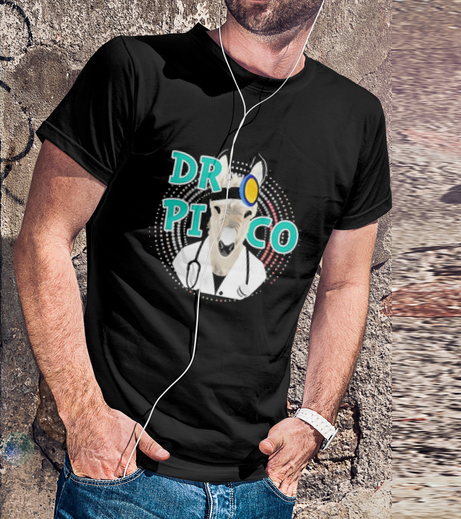 DR PICO Donkey Veterinarian With Stethoscope And Head Mirror T-Shirt