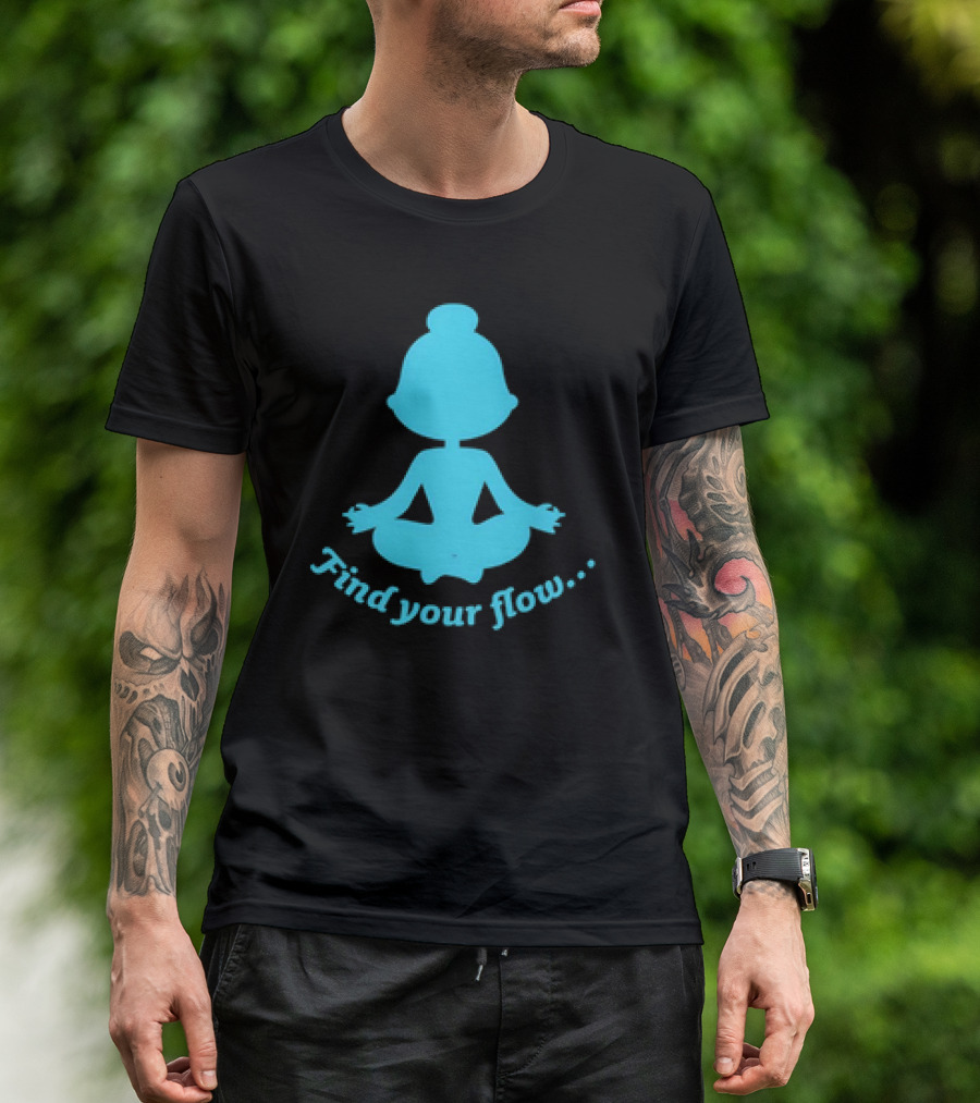 Find Your Flow Yoga Meditation T-Shirt