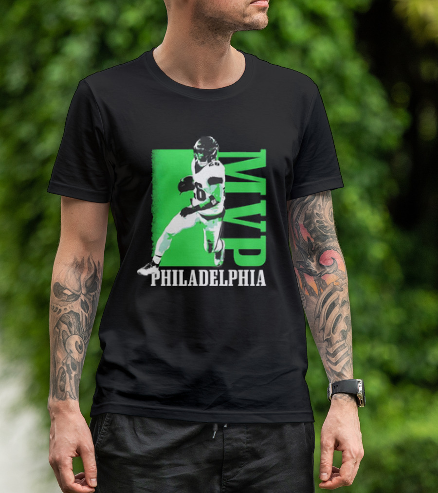 Philadelphia MVP Football Player Green Highlight T-Shirt