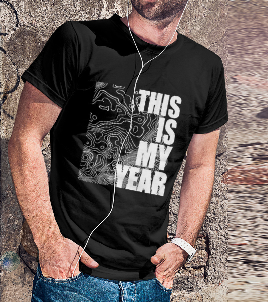 This Is My Year Ling And Lamb Collection With Topographic T-Shirt