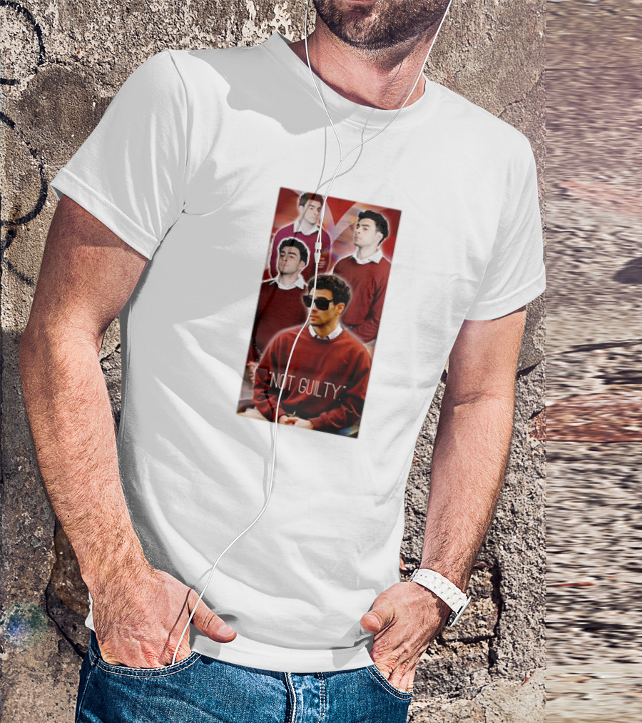 Luigi Mangione Not Guilty Bold Portrait Collage T-Shirt
