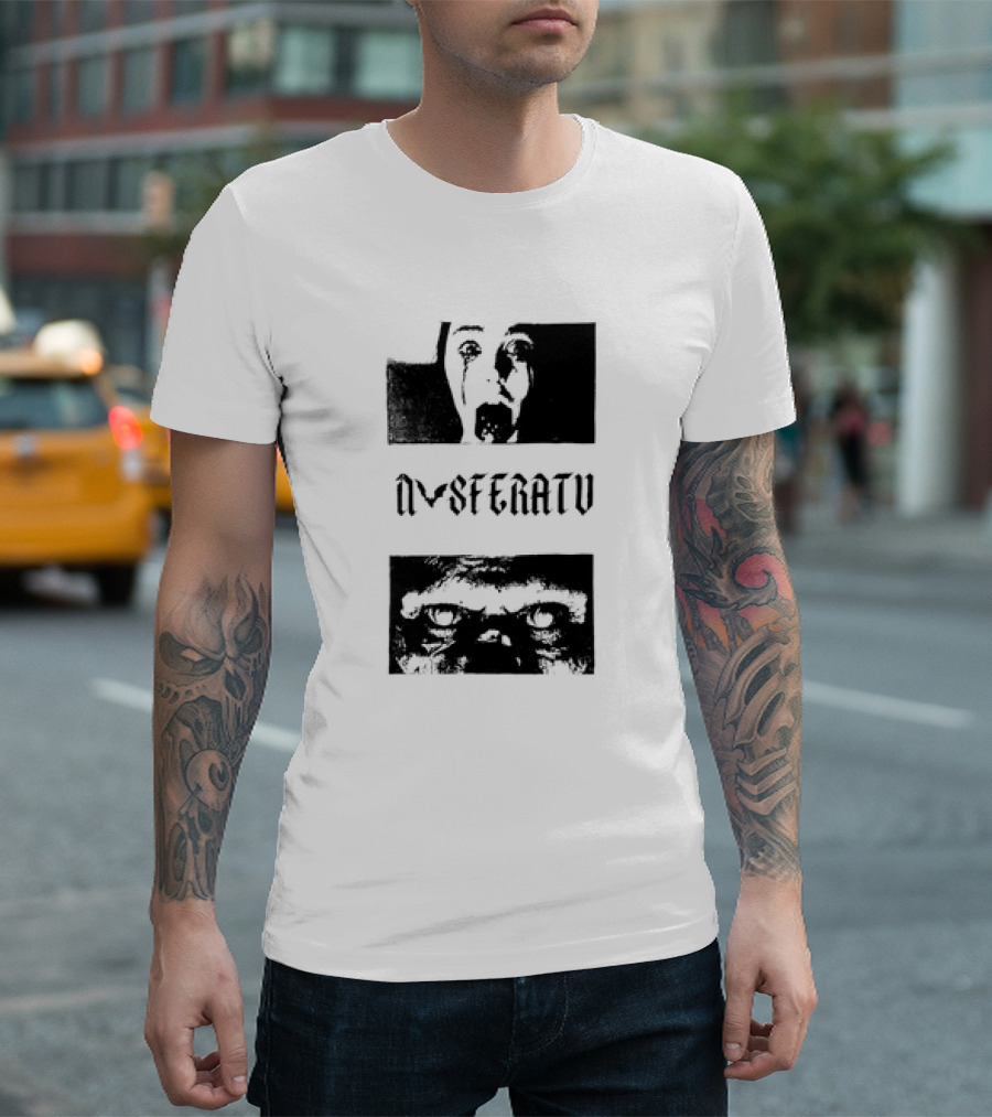 Nosferatu Classic Horror Vampire Face and Eyes T-Shirt