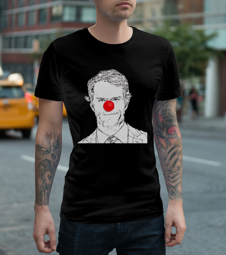 Greg Olsen American Football Clown Red Nose Sketch T-Shirt
